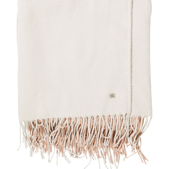 NWT Soia & Kyo Neutrals Pink Scarfigan with Fringe - Picture 4 of 5